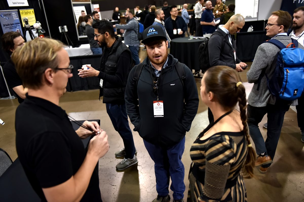 Networking at GoGeomatics Expo