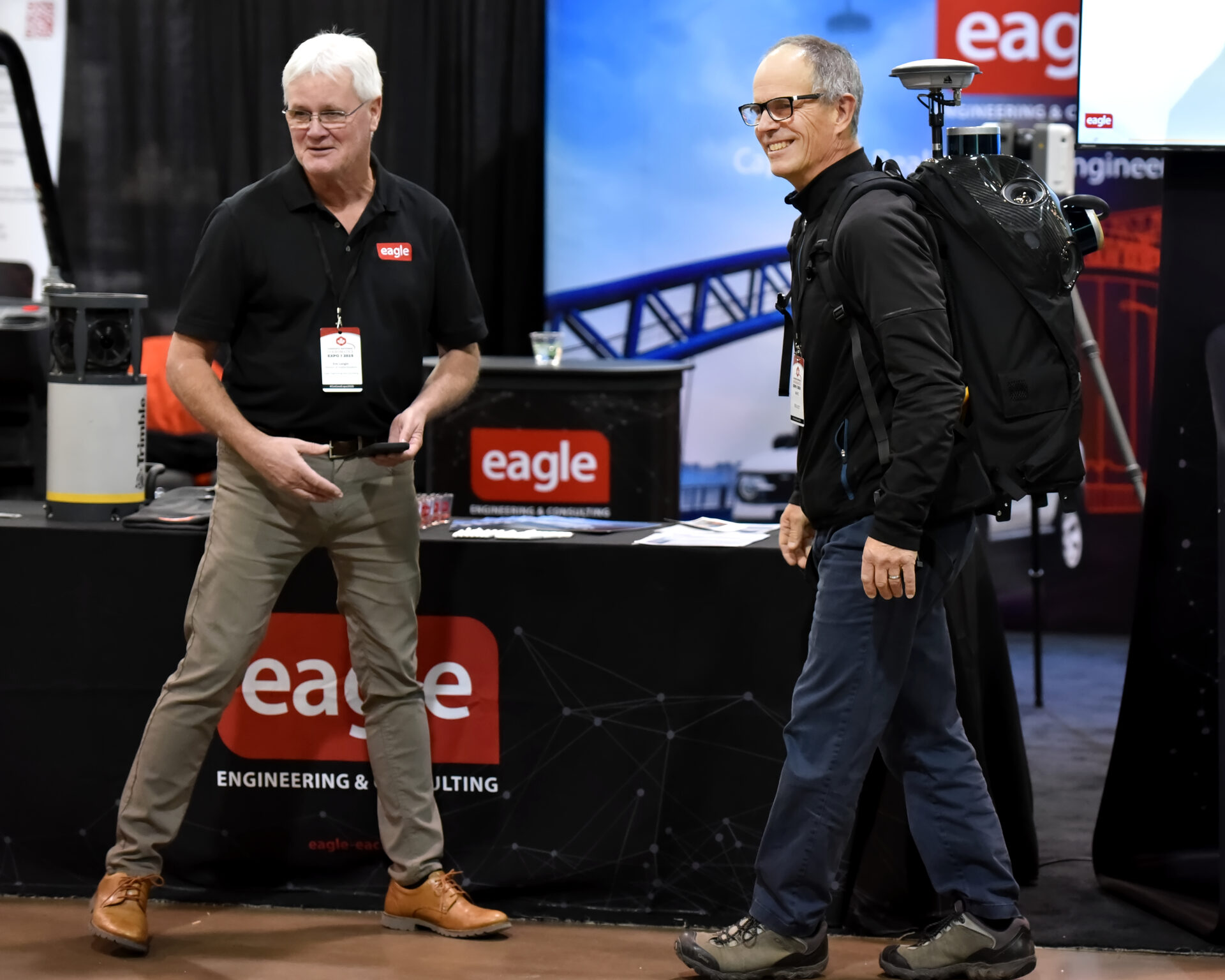 Eagle Engineering & Consulting's platinum sponsor presence at GoGeomatics Expo 2025